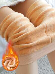 1 Quần tất giữ nhiệt dày dặn màu mơ/đen 200g/300g thời trang mùa đông tối giản cho nữ, phong cách công sở hàng ngày, phong cách mùa thu mới dành cho nữ (thích hợp cho nhiệt độ 5-15°C), ấm áp - Nhiều màu - Xem 7