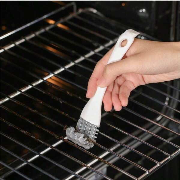 1 Multifunctional Cleaning Brush, Cleaning Tool, Crevice Cleaning Brush, Suitable For Cleaning Difficult To Reach Corners, Reusable, Suitable For Grills, Kitchens, Etc., Suitable For Stoves, Sinks, Ovens, And Outdoor Use
