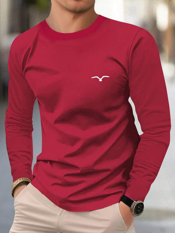 ملابس علوية رجالية كم طويل ذات طباعة بشكل الطير، ملابس كاجوال للشاطئ والعطلات والرياضات والجولف والصيد والسلة والتخييم والجيم والخارج، خفيفة الوزن، هدية للحبيب/الزوج