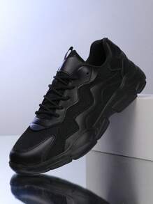 Women's Casual Sporty Sneakers, Versatile Mesh Breathable Chunky Sneakers, Leather Patchwork Lightweight Running Shoes, Fashion Personalized Student Athletic Shoes For Outdoor, Party, Lolita, Glitter Mesh Shoes, Mulard Style New Arrivals, Super Light Fitness Walking Shoes, All Season Hollow-Out Running Shoes, Autumn/Winter Mid-Top Waterproof Leather Boots