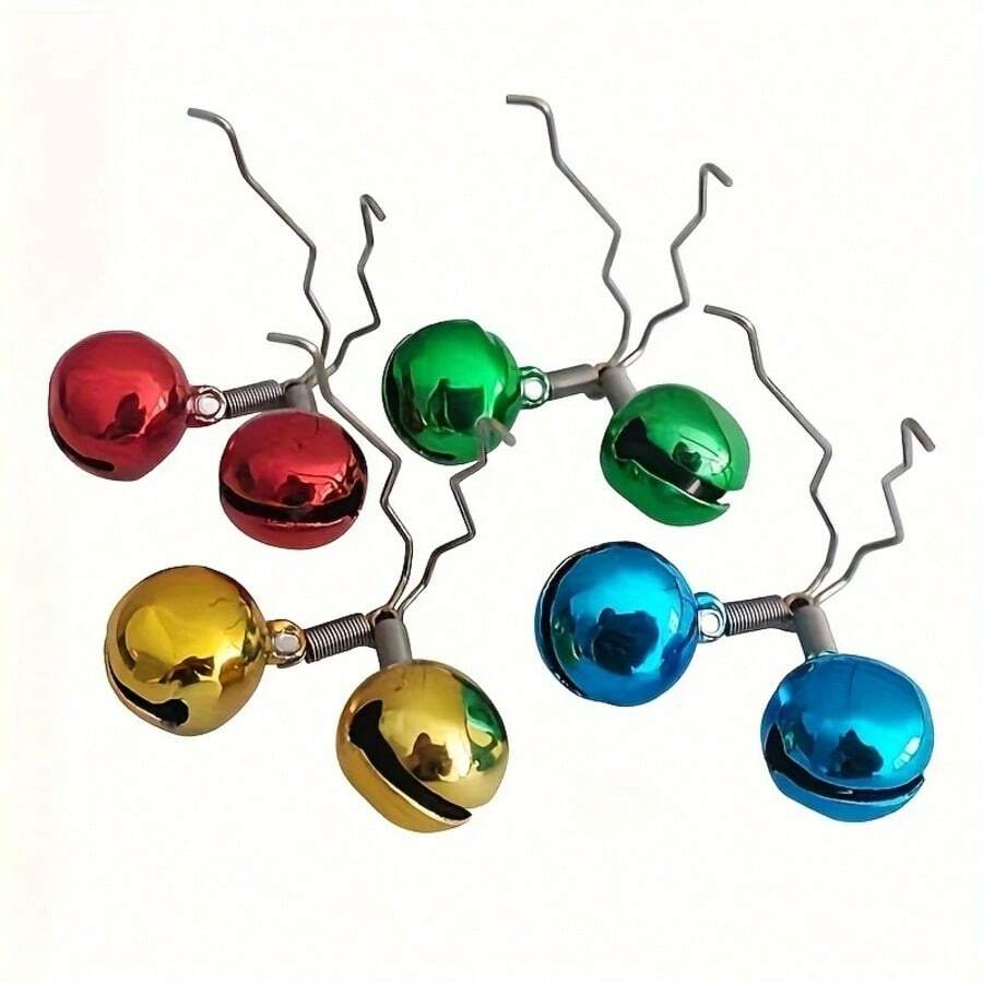 2PCS High Sensitivity, Multi-Color Optional Card Type Bell, Anti Throwing Fishing Bell For Fishing Poles, Fish Warning Device On Fish - A - View 1