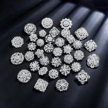 36pcs Metal Embedded Crystal Rhinestone Gold/Silver Delicate Small Pins, Women Clothing Invisible Brooch, Suitable For DIY Wedding Bouquet, Christmas Gift - Small Brooch - View 12
