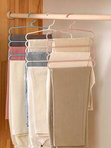 多功能无痕衣帽架发夹整理架/展示架防滑S型裤架西裤挂架围巾收纳衣架家用宿舍多层防风晾衣架围巾床单裤子领带收纳衣架