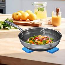 Silicone Heat-Resistant Pot Mat, Thickened Cross-Design Anti-Scald Pot Holder, Heat-Insulating Table Placemat - Multicolor - View 3