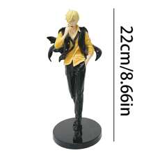 ONE PIECE 1 pièce de figurine ONE PIECE Anime Sanji en cape de 22 cm/8,66 pouces, figurine d'action Nika GEAR5, figurine PVC pour décoration de pièce, collection pour adulte, modèle de poupée, jouets, cadeaux de Noël et Halloween