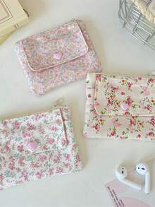 1 Buah Tas Kartu Motif Bunga Dua Lapis Serbaguna dengan Dompet Koin Kapasitas Besar, Tas Barang Serbaguna, Tas Penyimpanan Kartu Identitas, Kartu Bank, Tas Penyimpanan Headphone, Penting untuk Belanja dan Bepergian, Lucu, Ringkas dan Portabel, Hadiah Ulang Tahun - MultiWarna - View 11
