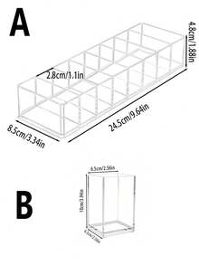 1个亚克力粉状眼影收纳盒，8格化妆品收纳托盘，亚克力透明桌面化妆品收纳架，粉盒，多功能高透明亚克力防尘收纳盒，抽屉式收纳盒，适合度假海滩、浴室收纳、卧室收纳，父亲节礼物。包包，房间装饰，化妆包，梳妆台，旅行，化妆包，旅行必备，收纳盒，储物，旅行必备，化妆品收纳盒，化妆包，化妆品收纳盒，收纳盒，洗漱包，桌面收纳盒，化妆品包，化妆袋，化妆品收纳，梳妆台配件，化妆袋，化妆包，珠宝盒，化妆刷架，化妆刷架，香水收纳盒，化妆包，女士礼物，圣诞礼物，女士礼物创意