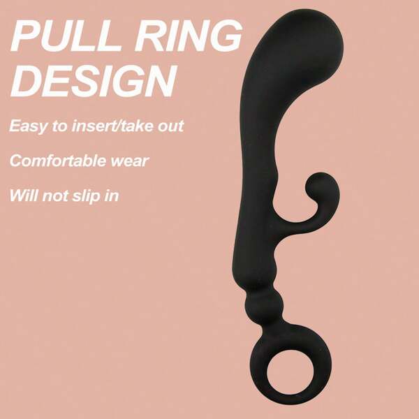 7.48 Inch Silicone Anal Beads Butt Plug With Pull Ring, Female G-Spot Anal Stimulator,Anal Trainer Stretcher & Anus Dilator Adult Sex Toys