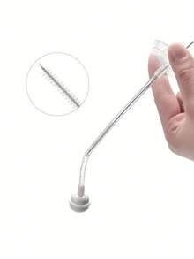 Cepillo de silicona para biberones de bebé, cepillo para chupetes, herramienta de limpieza para pajitas, cepillo para cuellos de biberones