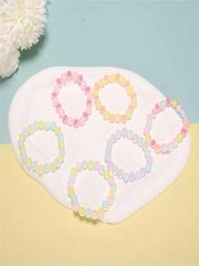 Glas Perlen Armband Bastel-Set, 8mm runde Perlen DIY Schmuckherstellung Hochzeits-Zubehör Acryl Pony Perlen Geschenke