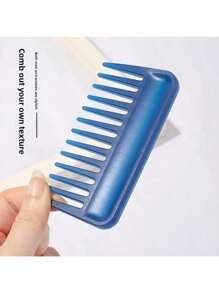 1 pezzo Pettine in bambù naturale a denti larghi, antistatico, durevole, adatto per tutti i tipi di capelli