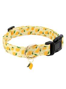 1pc Or 2pcs Fruit Patterns Adjustable Soft Dog Collar With A Little Fruit Charm For Small Medium Large Dogs Buckle Summer Spring Pet Collar For Indoor And Outdoor