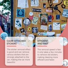 Sticker Remover - Household Glass, Window, Car Paint Surface Adhesive Sticker Cleaner