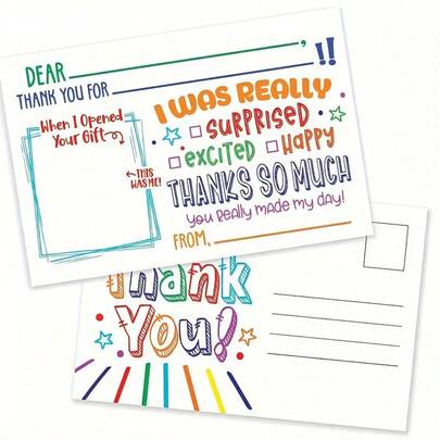 5/25/50 sztuk pocztówek z podziękowaniami, kartek z podziękowaniami i pochwałami, 15x10 cm/6x4 cale, odpowiednich dla nauczycieli, pracowników, pracowników biurowych i tablic ogłoszeń o pracę