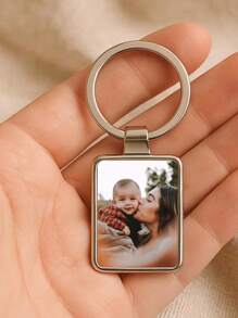 Personalised Keyring, Photo Keychain, Customized With Any Picture, Photo On Keyring, Keepsake Metal Key Ring With Giftbox