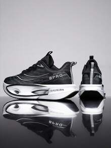 1 Pair Lightweight Breathable Gradient Color Road Running Shoes For Men And Women, Low-Top Sports Sneakers With Water-Washed Fabric, Durable Rubber Outsole, Suitable For Road, Outdoor, Hiking - Comfortable Casual Shoes For All Seasons