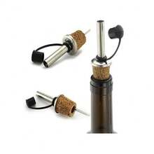 Bico Dosador Inox Com Rolha Tampa para Garrafas Azeite Vinho - Multicolorido - Visão 2