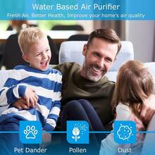 Air Purifiers, Water Filter Air Cleaner With LED Colorful Lights For Home And Office, Essential Oil Aroma Diffuser & Air Freshener Diffusers For Smoke And Pets, Summer Clearing Tiredness