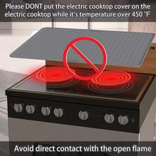 1pc Silicone Stovetop Cover, Suitable For Electric And Glass Stoves - Heat Resistant Non-Slip Surface, Easy To Clean, Scratch-Resistant - Black Kitchen Stove Protector Mat, Fashionable Design, Durable Kitchenware - Multicolor - View 6