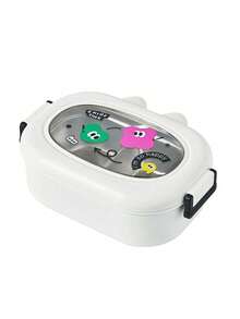 1 件可定制怪物卡通便当盒，2 个隔层，不锈钢 PP 材质，微波炉适用硅胶矩形午餐盒，适合成人、办公室职员、学生 - 多色 - 查看 8