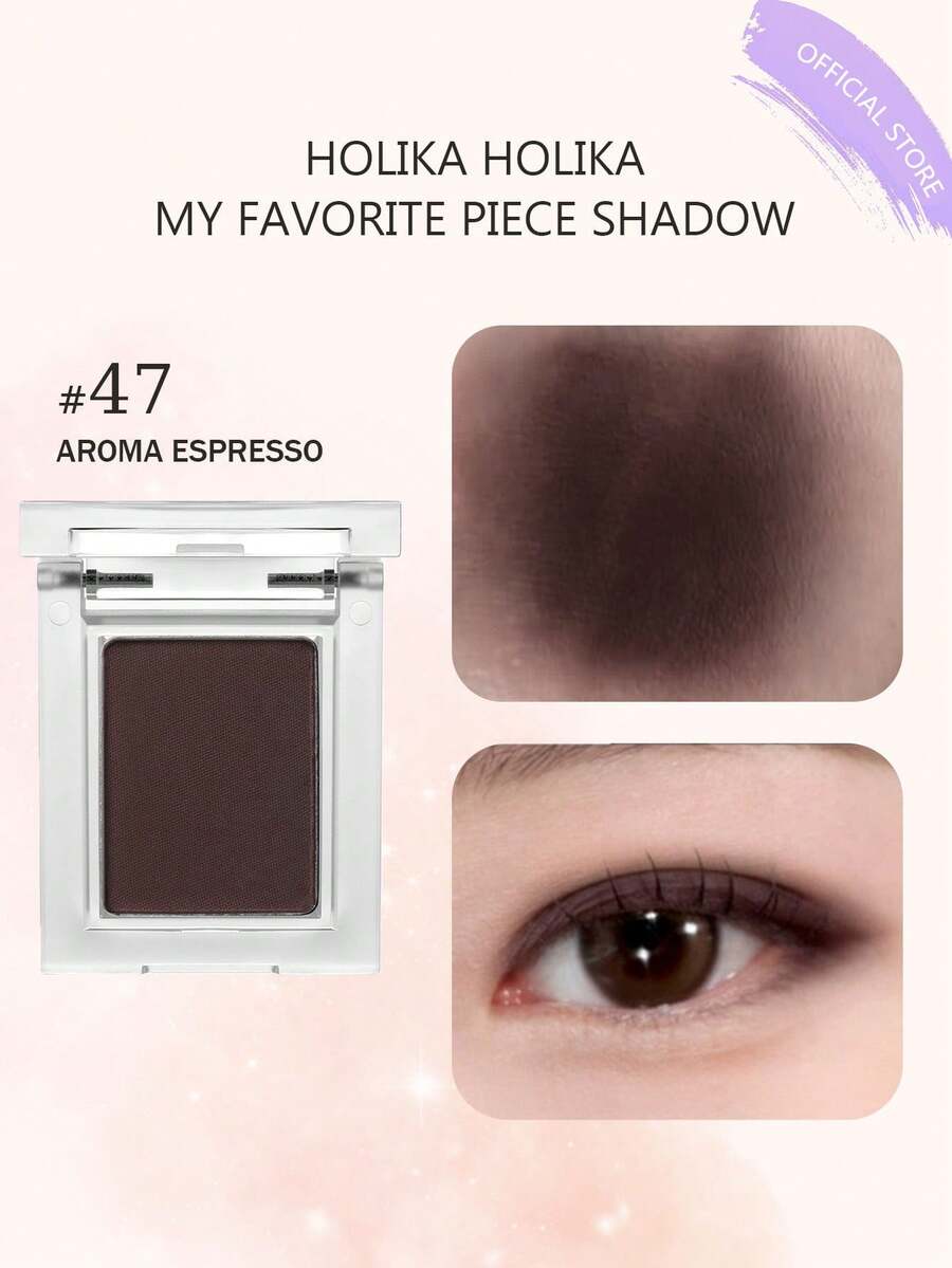 HOLIKA HOLIKA 我最爱的眼影 47 号 AROMA ESPRESSO,轻盈易晕染,柔滑粉状,持久显色,口袋大小,手指上妆,不卡粉,随时补妆,旅行必备,消肿,5 分钟快速上妆,韩国化妆品,1.8 克/0.06 盎司 - 47 AROMA ESPRESSO - 查看 1