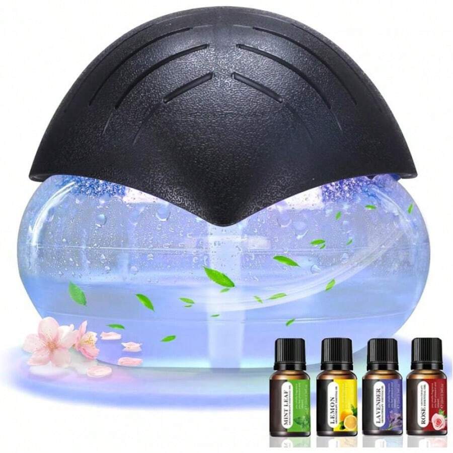 Air Purifiers, Water Filter Air Cleaner With LED Colorful Lights For Home And Office, Essential Oil Aroma Diffuser & Air Freshener Diffusers For Smoke And Pets, Summer Clearing Tiredness