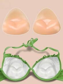 Transparent Invisible Thickened Silicone Bra Inserts For Bikini – Waterproof, Sweatproof, Push-Up Pads For Small Breasts To Enhance Fullness