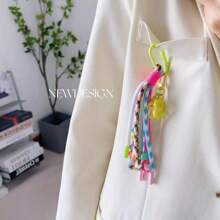 Multicolor Lanyard Colorful Mobile Phone String Creative Key Chain Pendant Decor Beads & Star Charms For Bags Backpacks Clothes & Accessories Backpack Decor