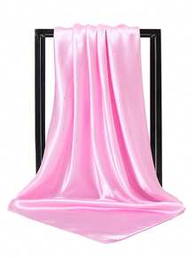 1件装女士纯色缎面大方巾/头巾,头巾配饰,光滑柔软的缎面披肩/围巾,经典百搭设计,适合日常佩戴,也可作为连衣裙围巾。 - A - 查看 21