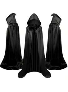 1 Stück Polyester Karnevalsthema Umhang - Unisex bodenlanger Kapuzenumhang, geeignet für Halloween, Weihnachten, Ostern, Thanksgiving, Geburtstagspartys - Cosplay und Party Kostümzubehör, ohne Federn, nicht elektrisch