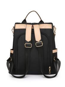 Mochila versátil de moda 2025 para mujer, bolsa de viaje pequeña de tela Oxford, mochila de lona casual antirrobo