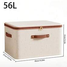 1/2 Confezione Contenitori di Immagazzinaggio con Coperchio con Zip in Tessuto di Lino, Cestini e Scatole di Stoccaggio Pieghevoli Lavabili con Manici, per Scaffali in Armadio Organizzatore di Vestiti (Beige), Decor, Decor, Decorazioni, Decorazioni, Decor, Decor, Decor, Decor, Stoccaggio, Organizzatore - Beige - Visualizzare 17