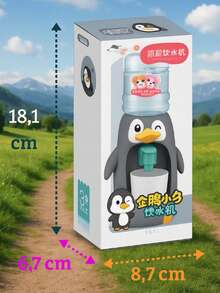 Miniature Water Dispenser Mini Jug Water Dispenser Kit Animated Shapes Glass Included - Grey - View 3