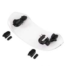 Motorcycle Extension Windshield Clear Adjustable Clip On Wind Deflector Spoiler