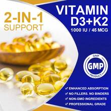 B BEWORTHS Vitamin K2 With D3 1000 I.U. Supplement With BioPerine – 120 Capsules Per Bottle – Advanced Formula For Bone Health Improvement, Heart Health Support, Immune System Enhancement & Mood Regulation - D-BW-D3K2-Cap01-PZ-120pcs - 查看 3