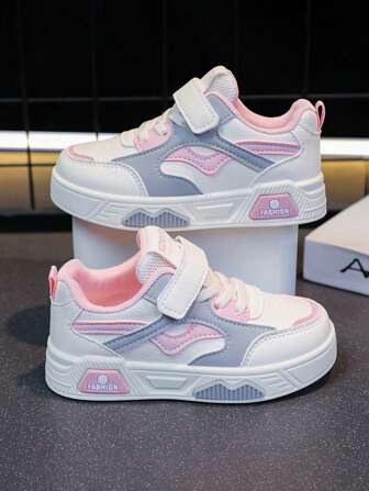 1 双儿童返校运动鞋，2025 年多季款式，男童休闲滑板鞋，新款低帮女童白色休闲鞋，软底时尚滑板鞋