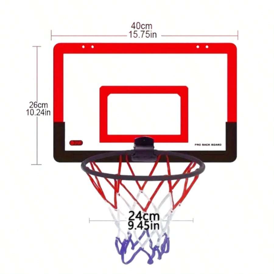 No-Drill Wall Mount Mini Basketball Hoop – Foldable Indoor Basketball Hoop, Include Sponge Mat, Hooks, Pump And Basketball, Perfect For Home & Outdoor Sports