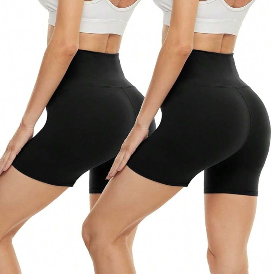 CAMPSNAIL Workout Biker Shorts Women - 3"/5"/8" High Waisted Tummy Control Spandex Booty Volleyball Shorts For Yoga Dance