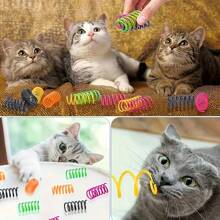 8/50pcs/Set Durable Interactive Toy Set For Cats And Dogs, Essential For Spring Entertainment, Scratch & Bite Resistant Pet Toys [Random Color Delivery]