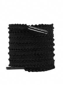 1 Pair Stereoscopic Floral Lace Flat Shoelaces, Suitable For Sneakers, Canvas Shoes, Flat Shoes - Lace - View 13