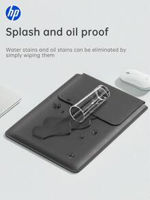 1 pieza Funda protectora para portátil de 12/13/14/15/16 pulgadas, bolsa para portátil, accesorios de bolsa para Air/Pro - Gris Oscuro - Ver 9