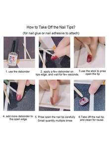 10 件中号椭圆形按压指甲，粉色 - 白色渐变色和 3D 花朵，手绘花瓣，金箔设计，100% 手工制作的丙烯酸指甲，可重复使用的指甲用品包括果冻胶、棒和指甲锉，适合女性日常或派对穿着