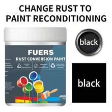 Metal Anti-Rust Paint & Rust Conversion Paint Combo Set, Suitable For Indoor & Outdoor Metal And Rust-Affected Surfaces, Waterproof, UV-Resistant, Quick-Drying, For Covering & Repairing Rust On Metals, Multiple Colors, Safe & , Odorless, Available In 180g/300g/500g Sizes