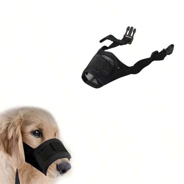 Pet Mouth Cover, Anti Bite And Anti Barking Adjustable Breathable Nylon Pet Mouth Cover, Wear-Resistant, Easy To Clean, Sturdy (With Multiple Specifications For Better Choices), Suitable For Use By Cats, Dogs, Ponies And Other Pets, Making It More Convenient For Them To Go Out And Play Without Worrying About Biting People. Buy One For Your Beloved Pet