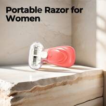 Rasoir lisse pour femmes 5 lames avec gel de rasage 360°, kit de rasage extra lisse de voyage, mini manche + recharge