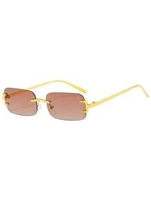 Lunettes de soleil carrées en métal pour hommes et femmes, lunettes à monture fine , convenant pour la protection solaire en été, les vacances à la plage, les sports de plein air, les fêtes, la conduite, la pêche, le cyclisme, les achats et la prise de photos