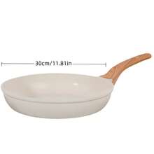 Juego de utensilios de cocina antiadherentes de cerámica, juego de ollas y sartenes saludables, juego de cocina con asas resistentes al calor, cacerola antiadherente de cerámica con tapa, revestimiento de granito blanco