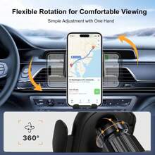 Wireless Car Charger Mount,MAX 15W Qi Fast Charger, Wireless Car Charger Air Vent, Automatic Clamping Phone Holder For IPhone 16/15/14/13/12 Pro/Pro Max, S22/S21/S20/Note 20, Etc(Red)