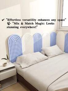 1 件毛毡拱形墙贴，家居装饰墙面覆盖毛毡板，用于墙面改造、墙面装饰、床头板装饰，适用于房间装饰、储物整理、卧室吸音、墙面瑕疵覆盖、卧室防撞、房间涂鸦覆盖，适用于卧室/书房/办公室/宿舍/教室等。