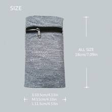 Multifarbene Damen Armreif Handy Tasche & Armband & Aufbewahrungstasche, Mit Elastischem Stark Wasserabsorbierendem Stoff, Geeignet Für Outdoor Sport Wie Radfahren
